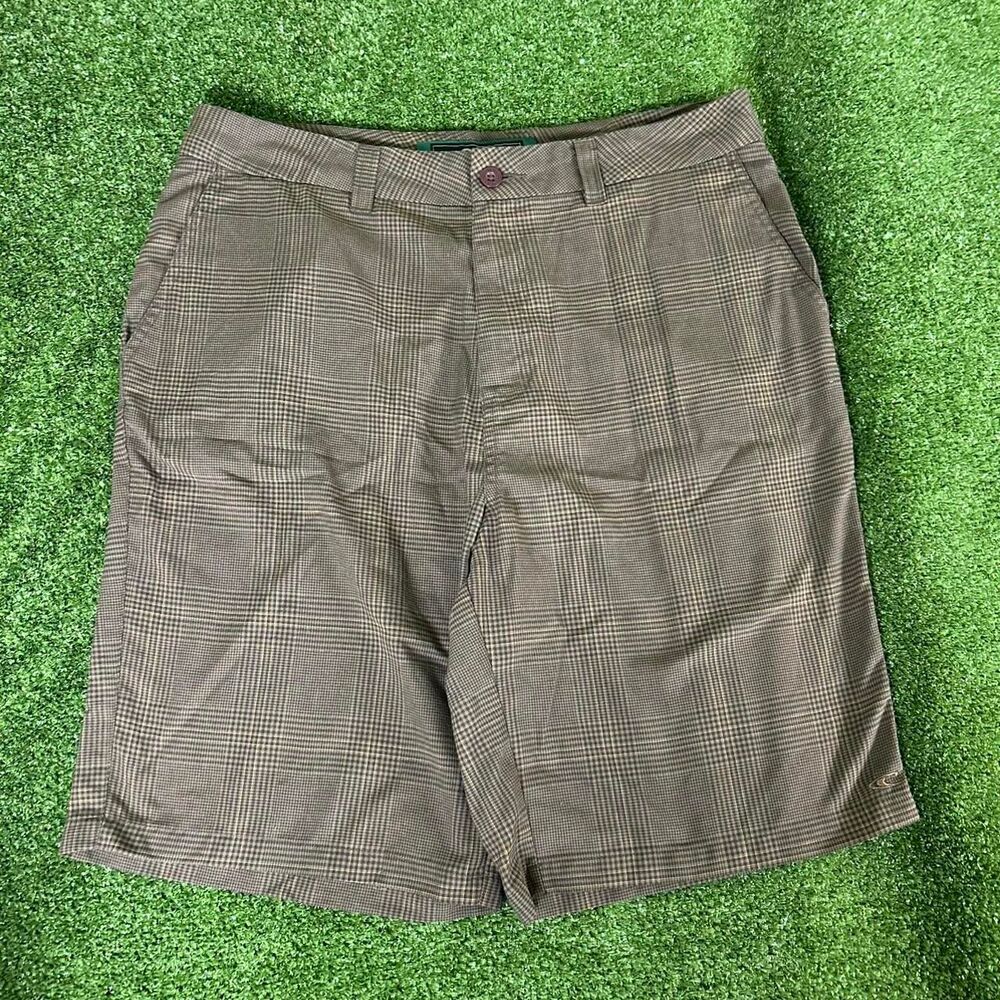 O-neill Men's Green and Brown Shorts